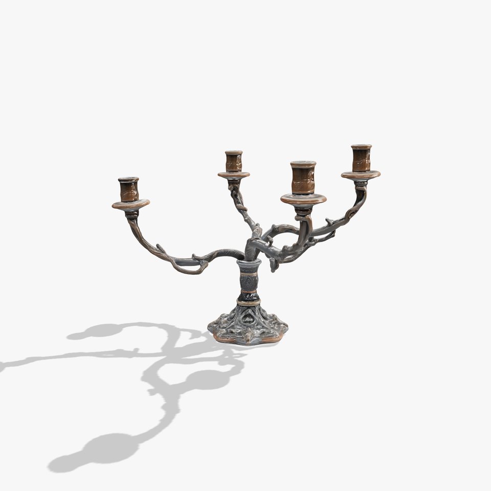 Mystical Candelabra with Twisted Arms model pack